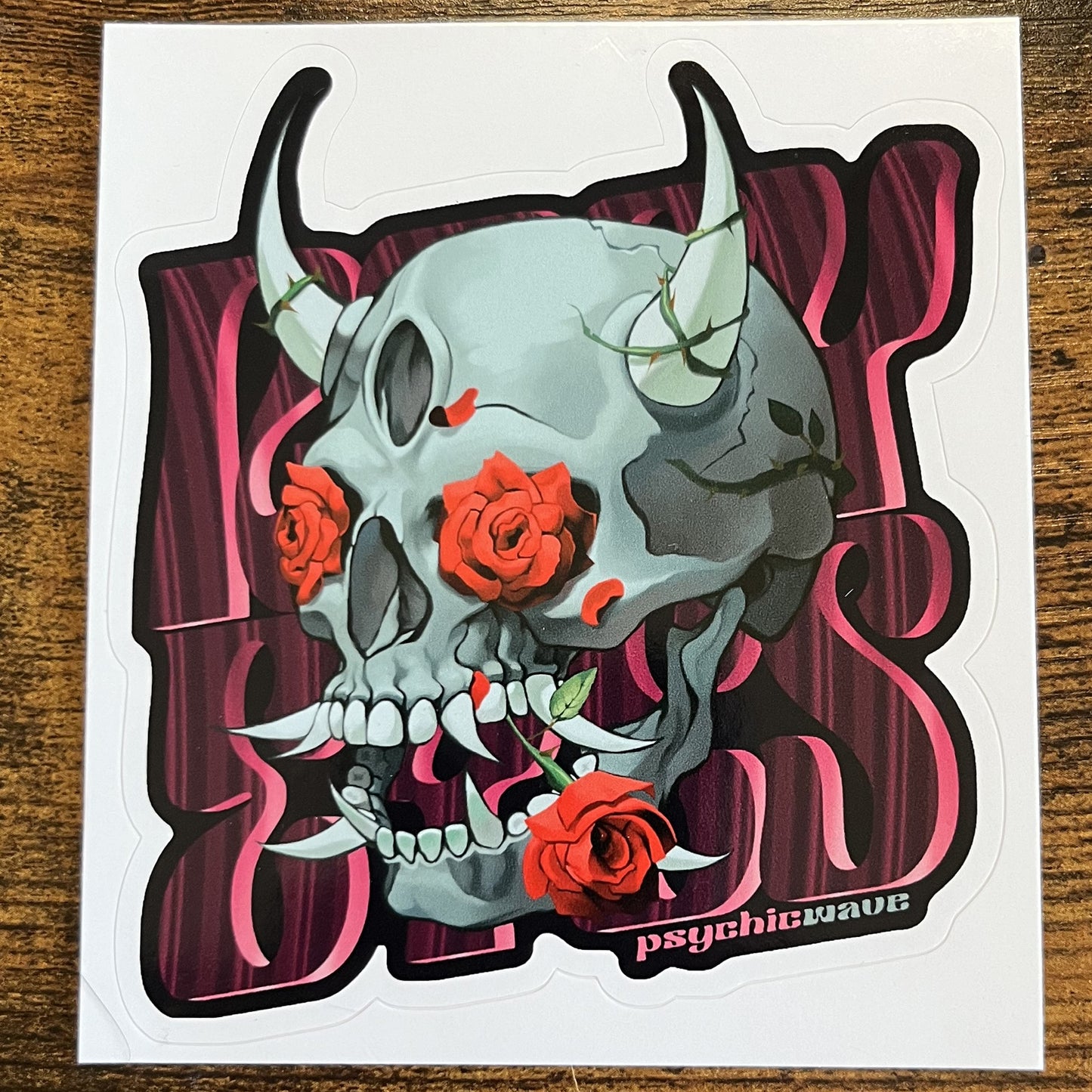 "Rosy Eyes" Bubble-free Sticker