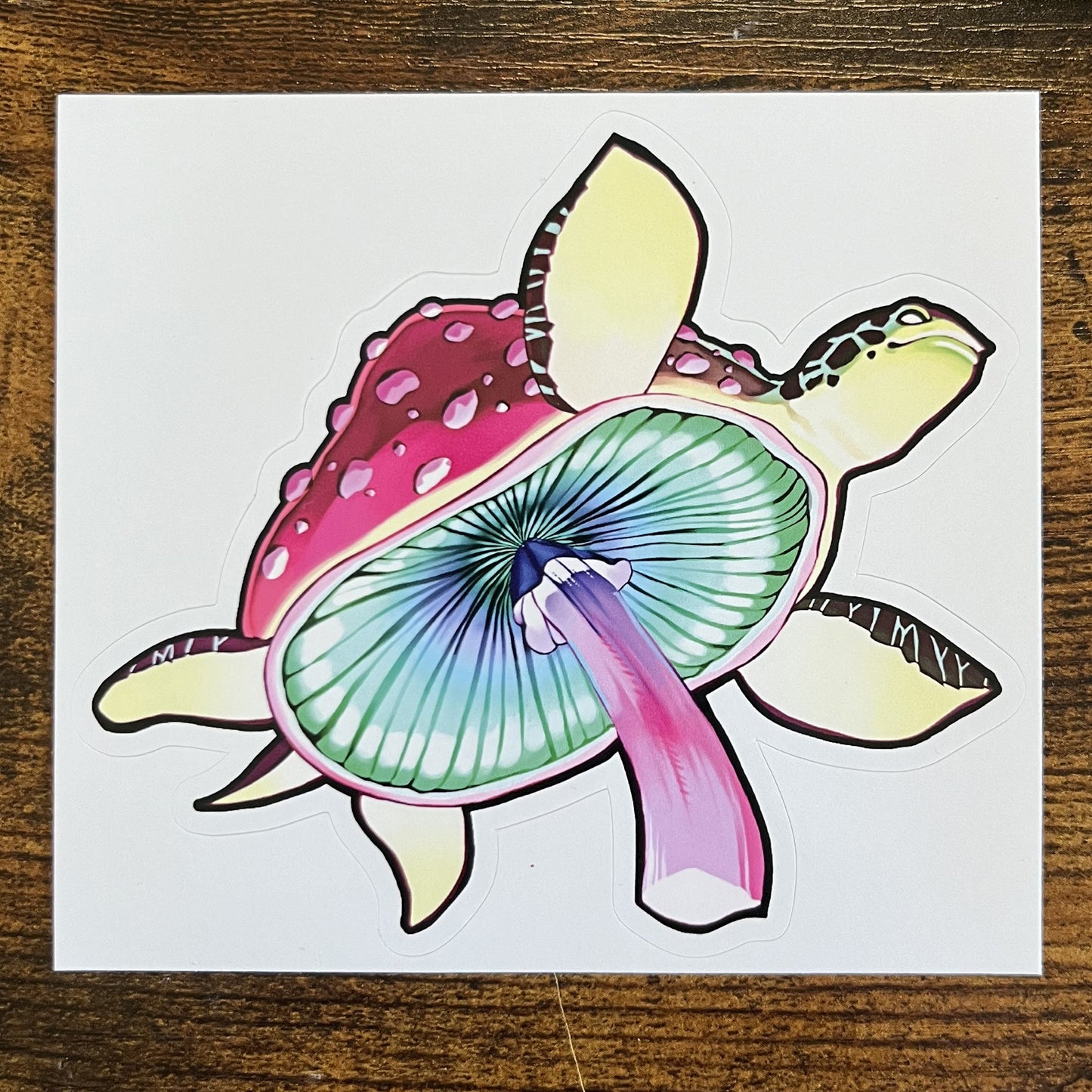 "Shrooms The Turtle" Bubble-free Sticker