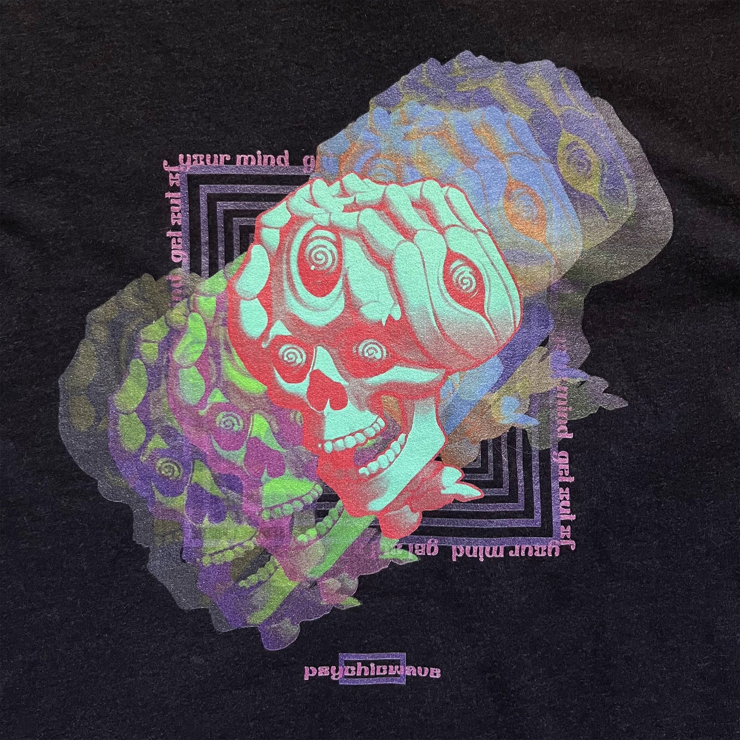"Get Out Of Your Mind" Unisex T-Shirt (Heather Black)
