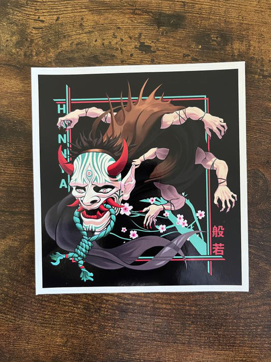 "Spirit of Hannya" Bubble-free Sticker