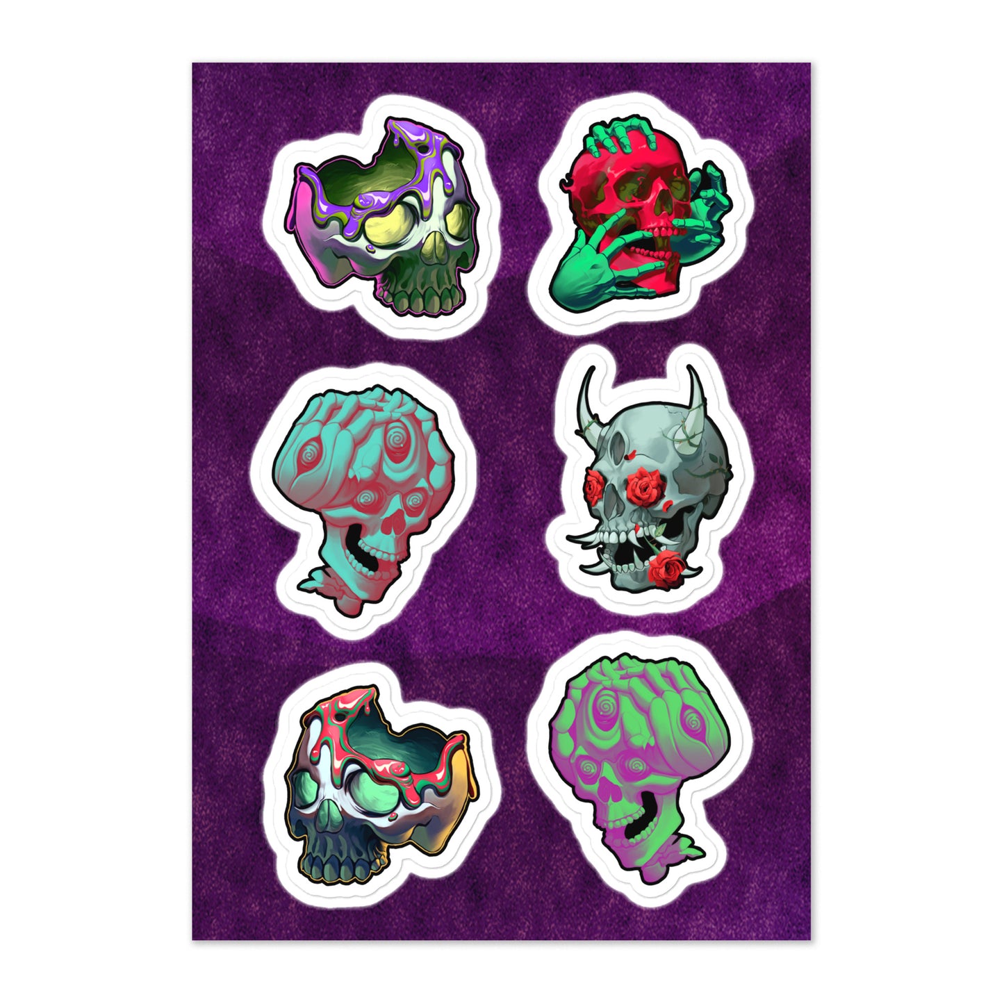 Psychic Skulls Sticker Sheet