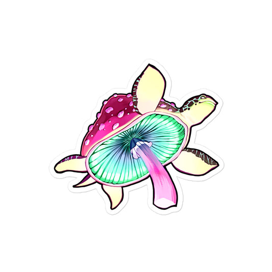 "Shrooms The Turtle" Bubble-free Sticker