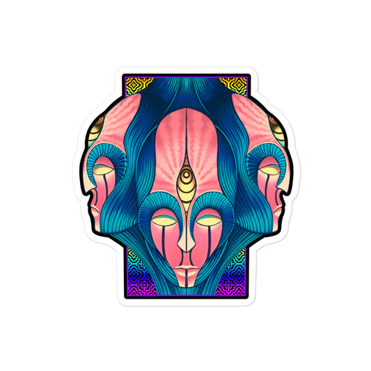 "Higher Dimensional Being" Bubble-free Sticker