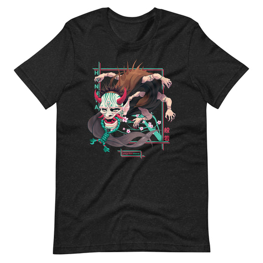 "Spirit of Hannya" Unisex T-Shirt (Heather Black)